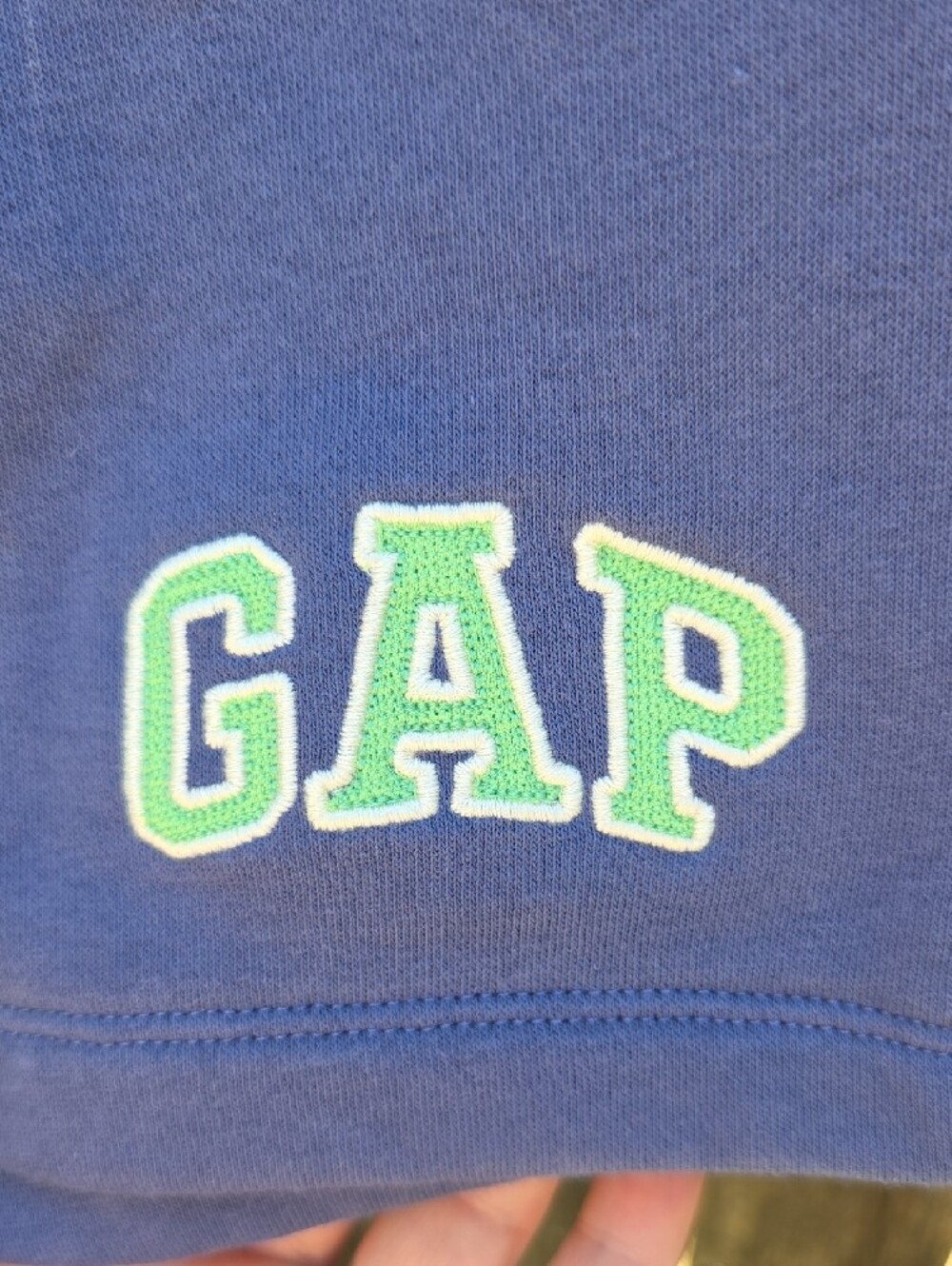 GAP Men's Blue Logo Athletic Shorts Elastic Drawstring Waist - Picture 6 of 10